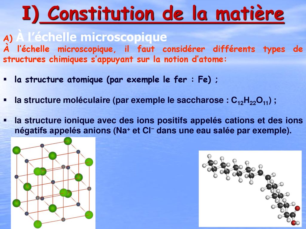 CTM Constitution et transformations de la matière ppt télécharger